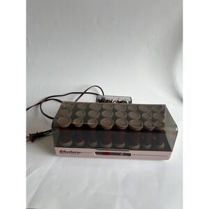 Vintage Windmere Gentle Curls 24 Heated‎ Hair Setter Rollers with Clips TESTED